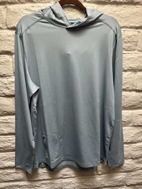 Driftline Light Grey UPF Performance Hooded Top